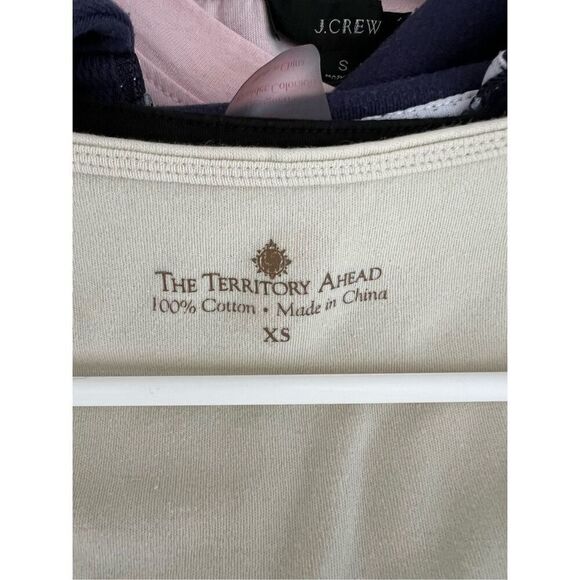 Territory Ahead cream and tan t-shirt short sleeve dress S - Picture 4 of 6